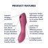 Satisfyer Curvy Trinity 3 - 2in1 Luftwellen-Vibrator (Rot)