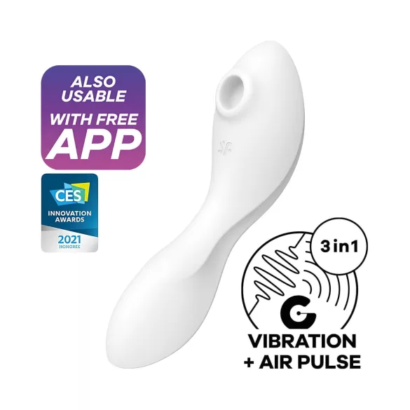 Satisfyer Curvy Trinity 5+ - App-gesteuerter 2in1 Vibrator (weiß)