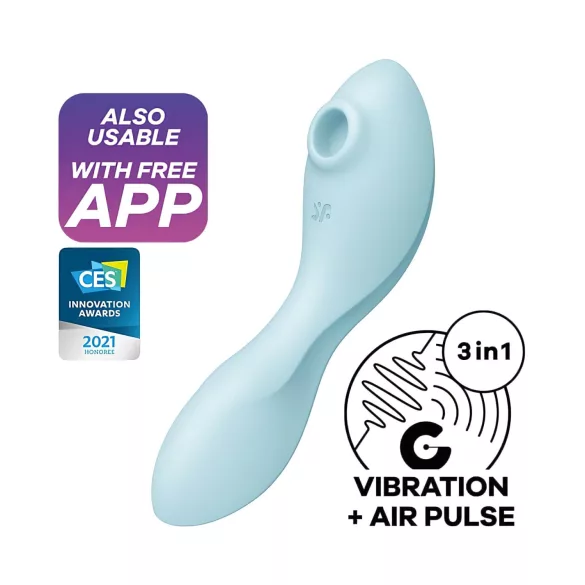 Satisfyer Curvy Trinity 5+ - smarter 2in1 Vibrator (blau)