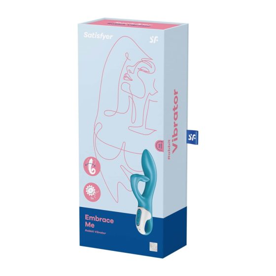 Satisfyer Umarme Mich - wiederaufladbarer Vibrator mit Klitorisarm (Türkis)