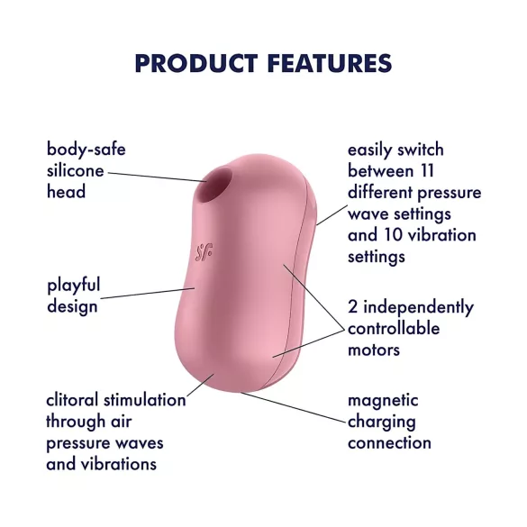 Satisfyer Cotton Candy - Druckwellen-Klitorisstimulator (Koralle)
