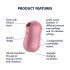 Satisfyer Cotton Candy - Luftwellen-Klitorisvibrator (Koralle)