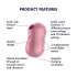 Satisfyer Cotton Candy - Druckwellen-Klitorisstimulator (Koralle)
