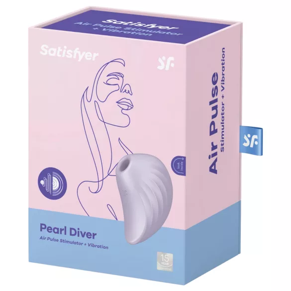 Satisfyer Pearl Diver - Klitorisstimulator mit Luftdruckwellen (Violett)