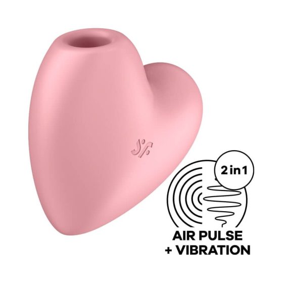 Satisfyer Cutie Heart - Akkubetriebener Klitorisvibrator mit Luftwellentechnologie (rosa)