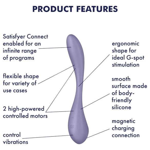 Satisfyer G-spot Flex 5 - smarter G-Punkt Vibrator (lila)