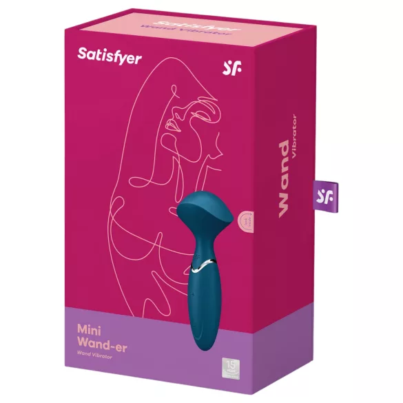 Satisfyer Mini Wand-er - wasserdichter Massagevibrator (blau)