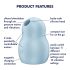 Satisfyer Pro To Go 1 - Luftwellenklitorisstimulator (blau)