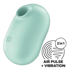  Satisfyer Pro To Go 2 - akkubetriebener, luftwellenbasierter Klitorisstimulator (Minze)
