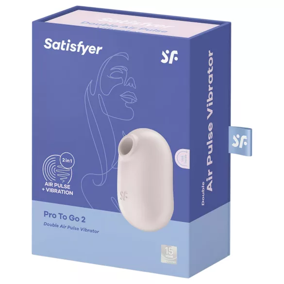 Satisfyer Pro To Go 2 - Luftwellen-Kitzler (Beige)