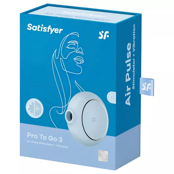 Satisfyer Pro To Go 3 - Akku Luftwellen-Klitorisstimulator (blau)