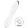 Satisfyer Dazzling Crystal 1 - Doppelseitiger Glas-Dildo (Transparent)