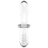 Satisfyer Double Crystal - doppelseitiger Glas-Dildo (transparent)