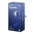 Satisfyer Double Crystal - zweiendiger Glasdildo (blau)