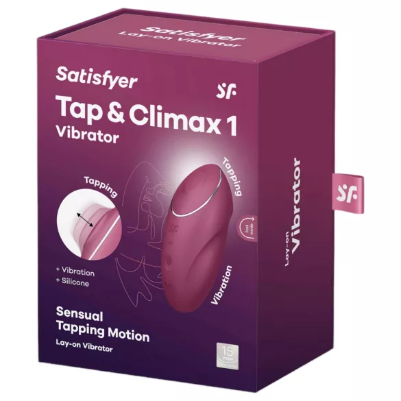Satisfyer Tap & Climax 1 - 2in1 Vibrator & Klitorisstimulator (Rot)