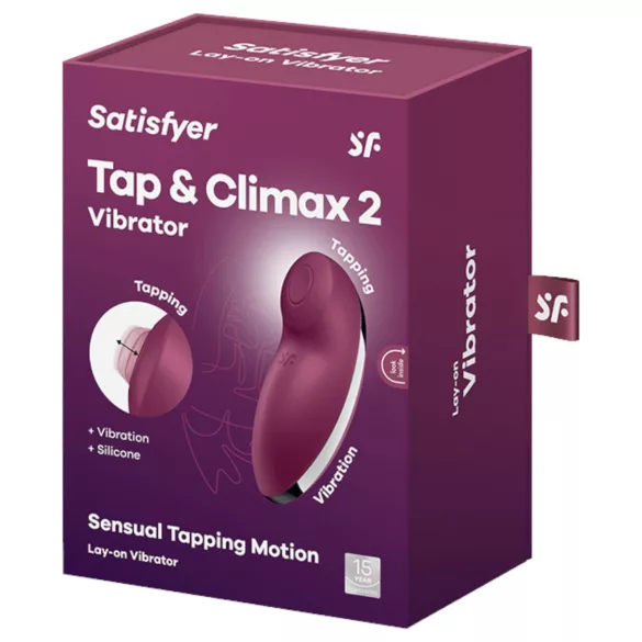 Satisfyer Tap & Climax 2 - 2in1 Klitorisstimulator & Vibrator (rot)