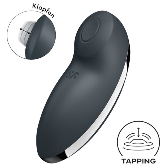 Satisfyer Tap & Climax 2in1 - Grauer Klit-Vibrator