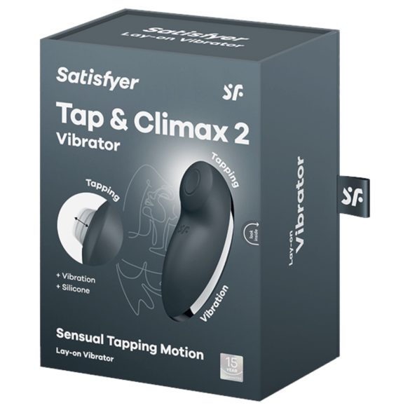 Satisfyer Tap & Climax 2 - 2in1 Klitoris-Vibrator (grau)