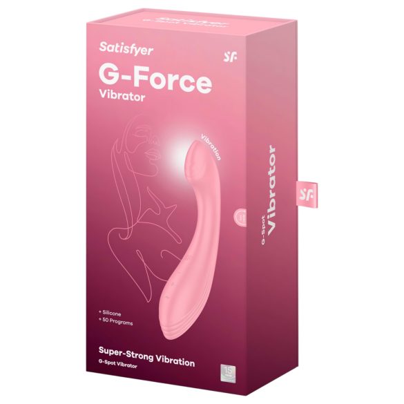 Satisfyer G-Force - Wiederaufladbarer, wasserfester G-Punkt-Vibrator (pink)