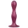 Satisfyer Double Ball-R - Gewichtetes Dildo mit Saugfuß (rot)