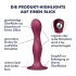 Satisfyer Double Ball-R - Roter gewichteter Dildo mit Saugnapf