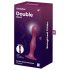 Satisfyer Double Ball-R - Roter gewichteter Dildo mit Saugnapf