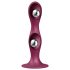Satisfyer Double Ball-R - Roter gewichteter Dildo mit Saugnapf