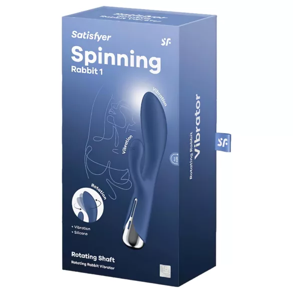 Satisfyer Spinning Rabbit 1 - rotierender Klitoris-Vibrator (blau)
