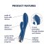 Satisfyer Rotierender Rabbit 1 - rotierender Klitoris-Vibrator (blau)