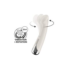   Satisfyer Spinning G-Punkt 1 - Rotierender G-Punkt Vibrator (Beige)