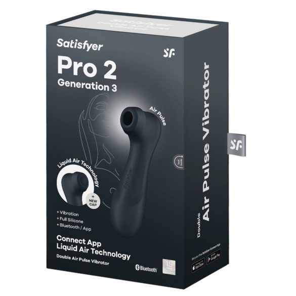 Satisfyer Pro2 Gen3 - Intelligenter Luftwellen-Klitorisstimulator (dunkelgrau)