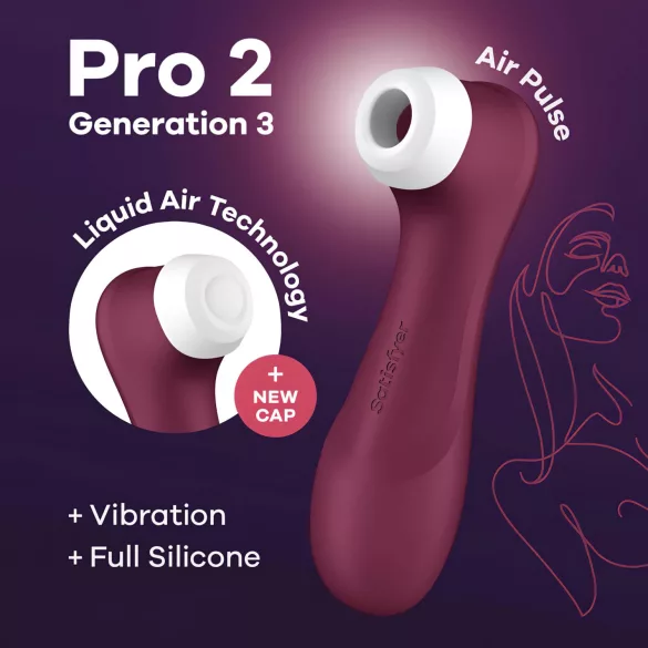 Satisfyer Pro 2 Gen3 - Akku-Luftwellen-Klitorisstimulator (rot)