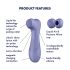 Satisfyer Pro 2 Gen3 - Wiederaufladbarer Klitorisstimulator mit Luftwellen (Lila)
