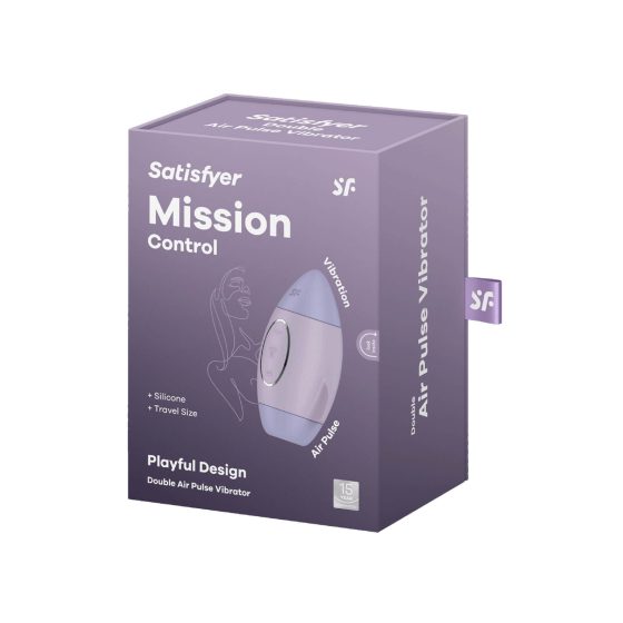 Satisfyer Mission Control - Akkubetriebener, luftwellenbetriebener Klitoralstimulator (lila)
