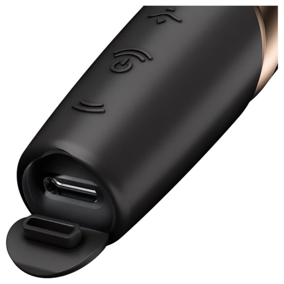 Satisfyer Perfect Kiss - Lippenstift-Vibrator (Schwarz)