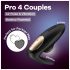 Satisfyer Pro 4 Paare - Luftdruck Paarvibrator (schwarz)