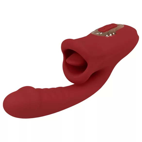 EIS Passion Lips - G-Punkt-Vibrator mit Leckfunktion (Rot)