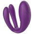Mrow - Wiederaufladbarer, wasserdichter Paar-Vibrator mit 3 Motoren (Lila)
