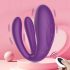 Mrow - Wiederaufladbarer, wasserdichter Paar-Vibrator mit 3 Motoren (Lila)