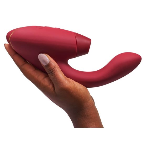 Womanizer Duo 2 - Wasserdichter G-Punkt-Vibrator und Klitorisstimulator (Rot)