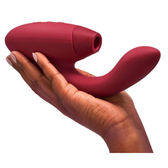 Womanizer Duo 2 - Wasserdichter G-Punkt-Vibrator und Klitorisstimulator (Rot)
