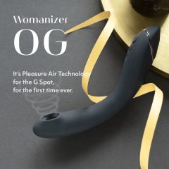   Womanizer OG - wiederaufladbarer, luftwellenbasierter 2-in-1-Vibrator (schwarz)