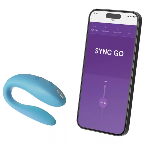 We-Vibe Sync Go - intelligenter Paarvibrator, aufladbar (türkis)
