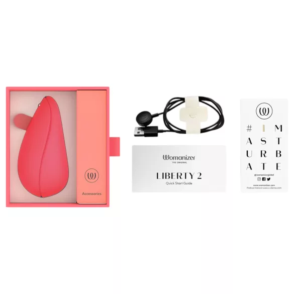 Womanizer Liberty 2 - Aufladbarer Luftimpuls-Klitorisstimulator (Pink)