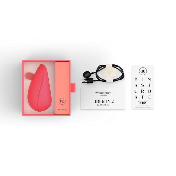 Womanizer Liberty 2 - akkubetriebener Luftwellen-Klitorisstimulator (pink)