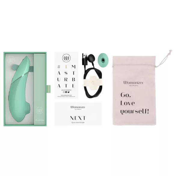 Womanizer Next - wiederaufladbarer, druckwellenbasierter Klitorisstimulator (Salbei)