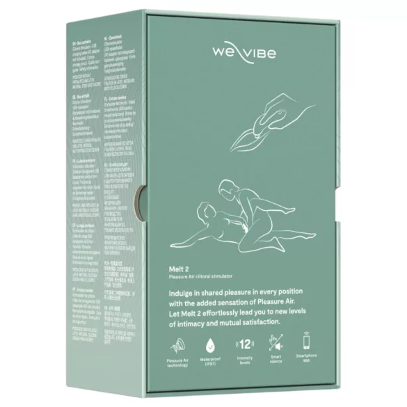 We-Vibe Melt 2 - App-gesteuerter Druckwellen-Klitorisstimulator (türkis)