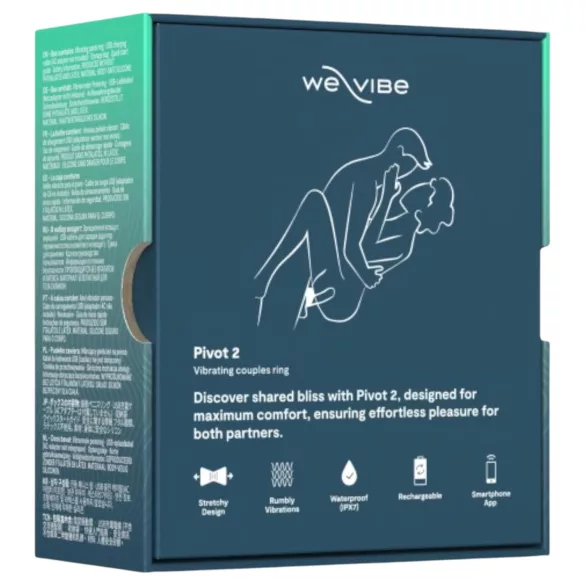 We-Vibe Pivot 2 - Intelligenter Vibrationspenisring (Blau)