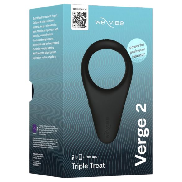 We-Vibe Verge 2 - Intelligenter Vibrations-Peniskring (schwarz)