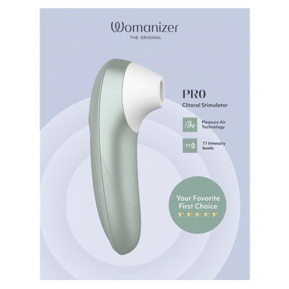 Womanizer Pro - Luftwellen-Klitoris-Stimulator (grün)
